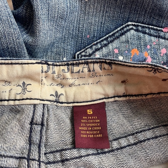 Skinny Jeans with Colourful Paint Size 5 - Picture 9 of 9